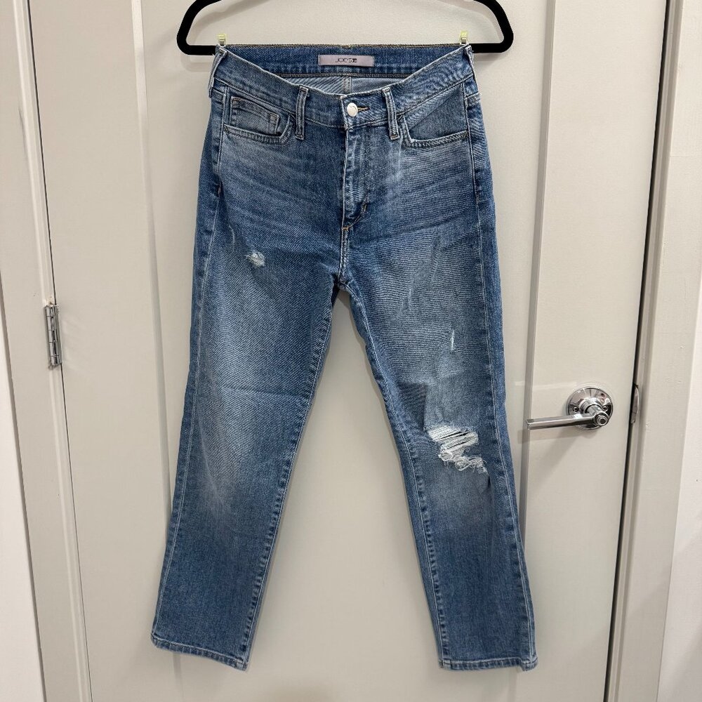 Joe's Jeans High-Rise Distressed Blue Jeans